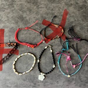 Bundle of hand made bracelets from Hawaii & Costa Rica